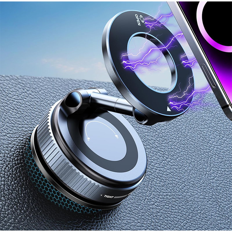 Vacuum Suction Cup Lifter - Soporte Magnético Plegable para Teléfono con