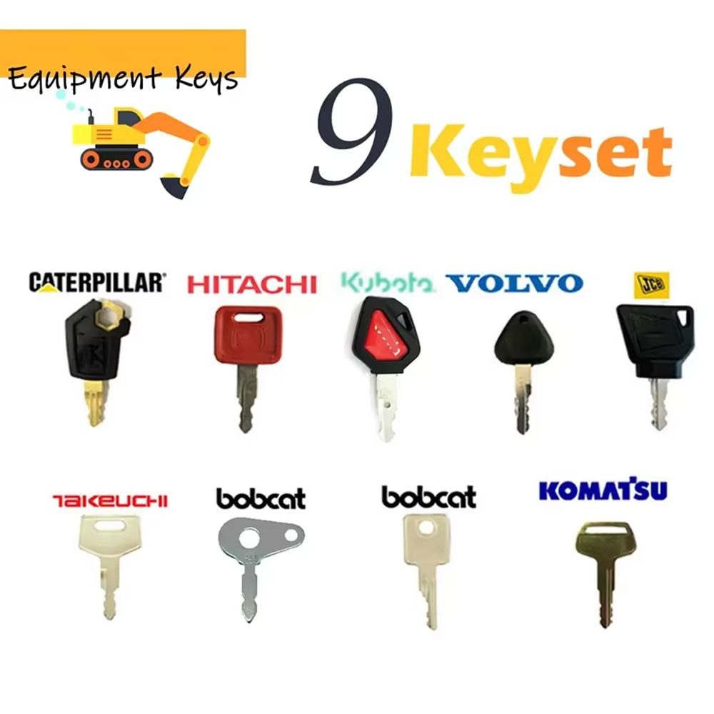 Heavy Equipment Keys Master Set - Juego de llaves Master Plant de