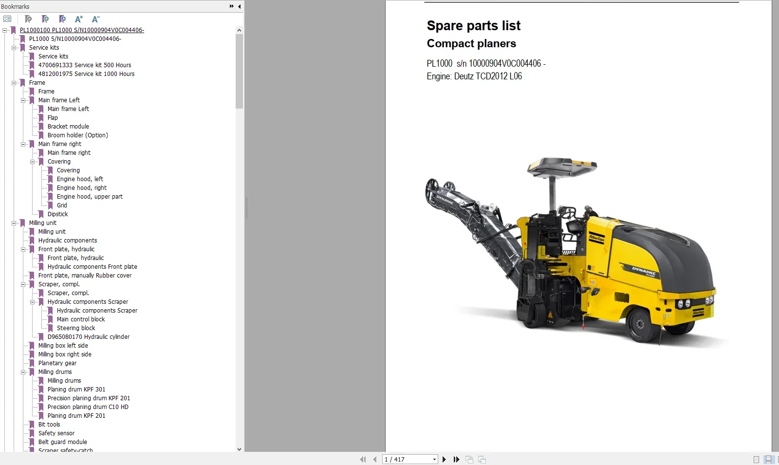 EPC-SOFTWARE Dynapac Heavy Equ - Heavy Equipment Software reseña y precio