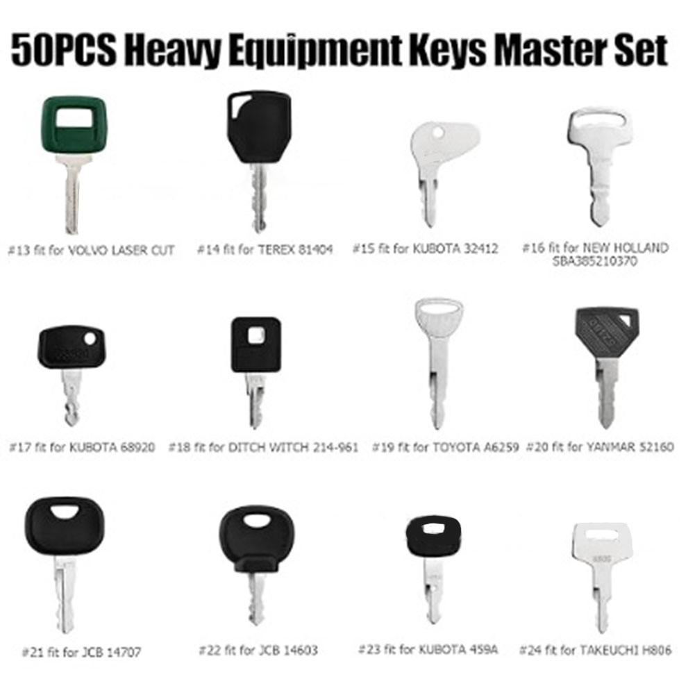 Juego de 50 Llaves Maestras pa - Heavy Equipment Keys Master Set reseña y precio